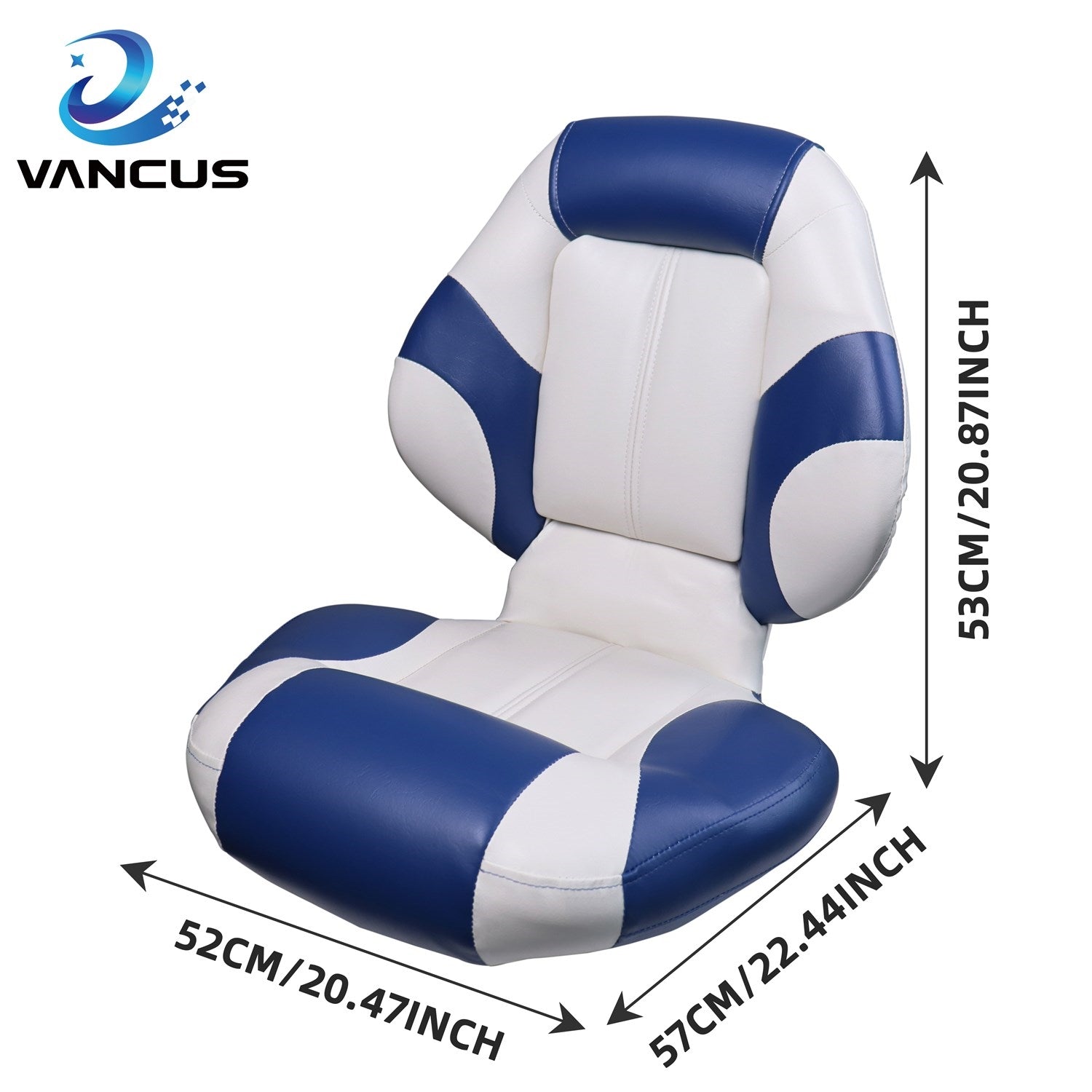 Heavy High Back Passenger Seat Single Folding Bost Seat