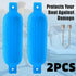2 pcs blue boat fenders