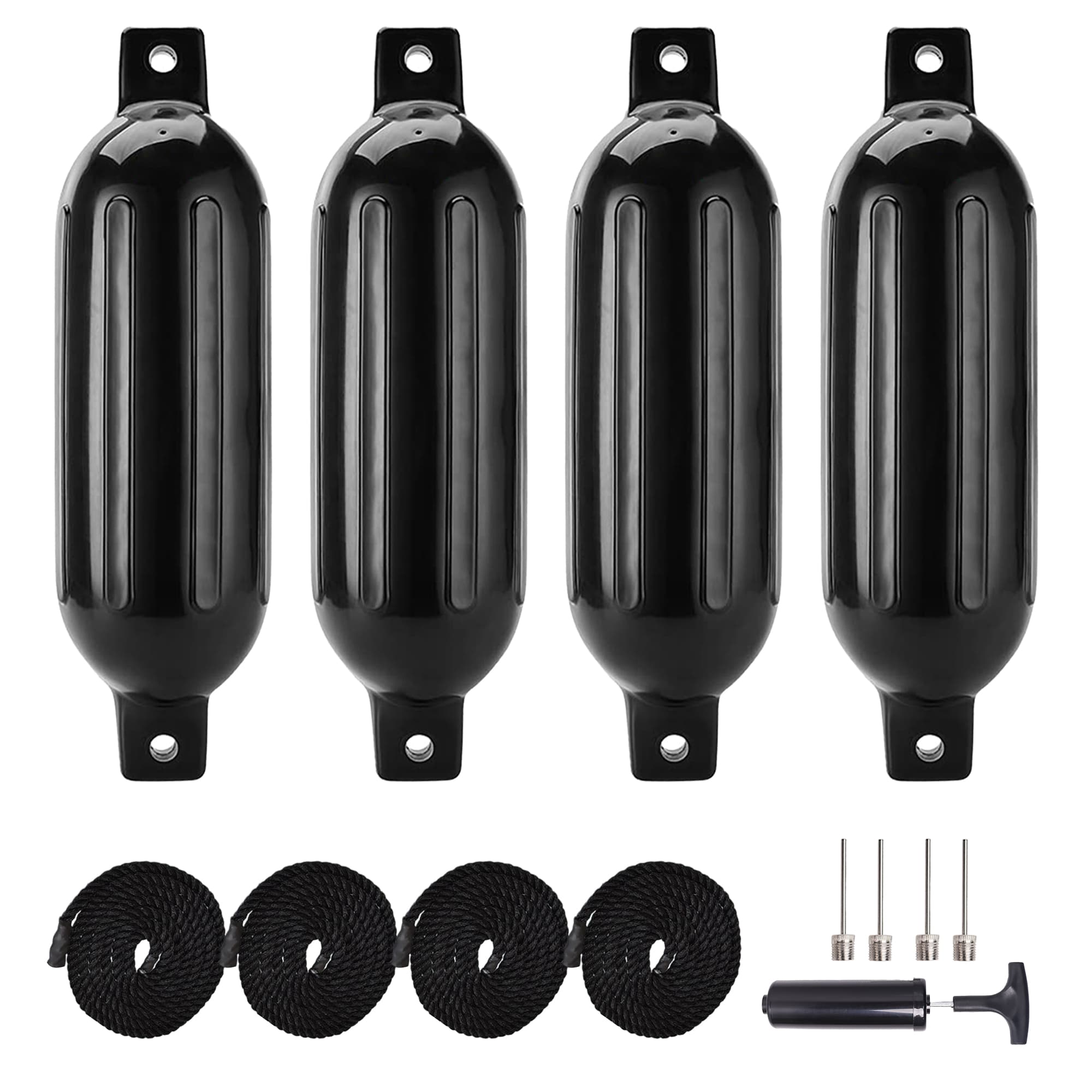 4 pack black boat fenders