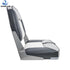 Gray Low Back fishing boat seats Fold down Jon Boat Chair With Soft Sponge Pad