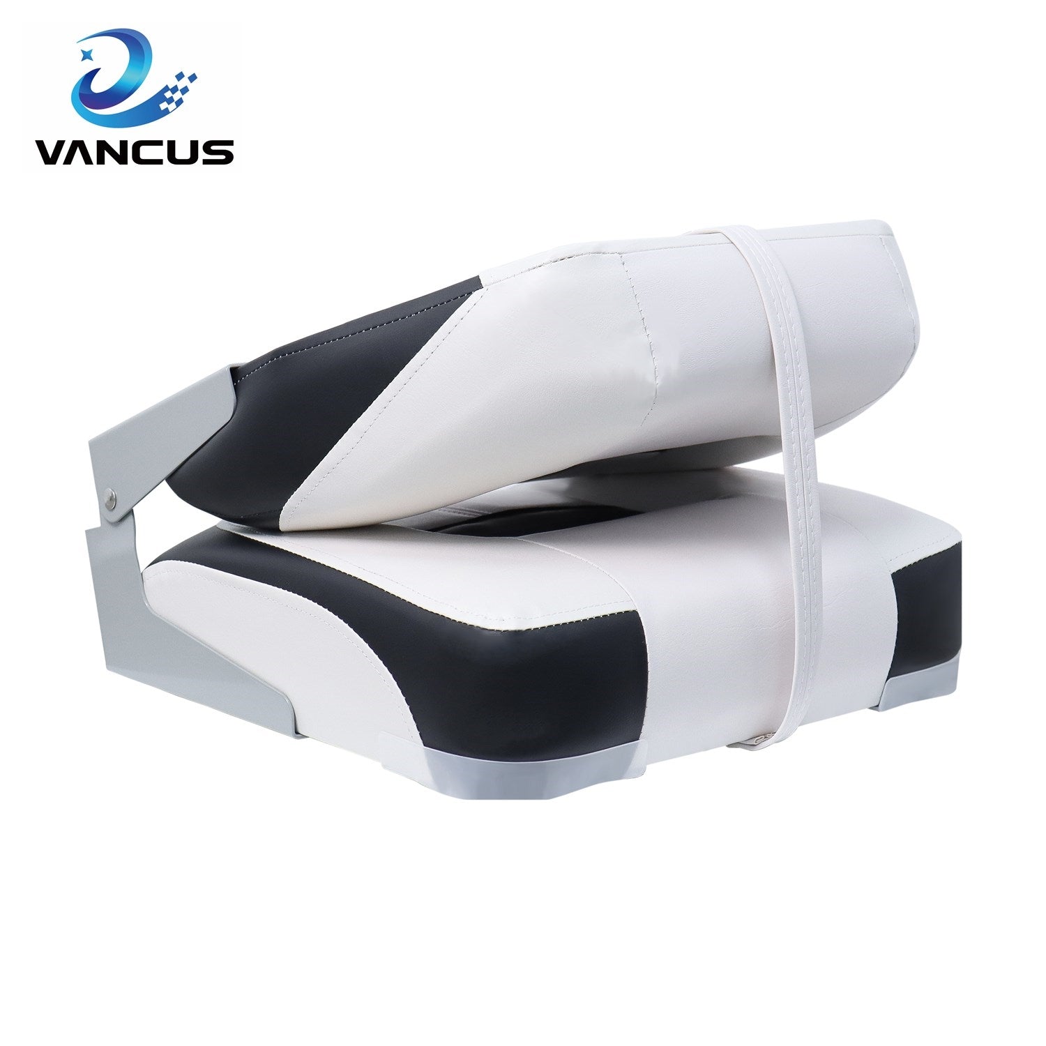 Black Folding boat seat Non-slip speed boat seat with Aluminum hinge Soft sponge pad