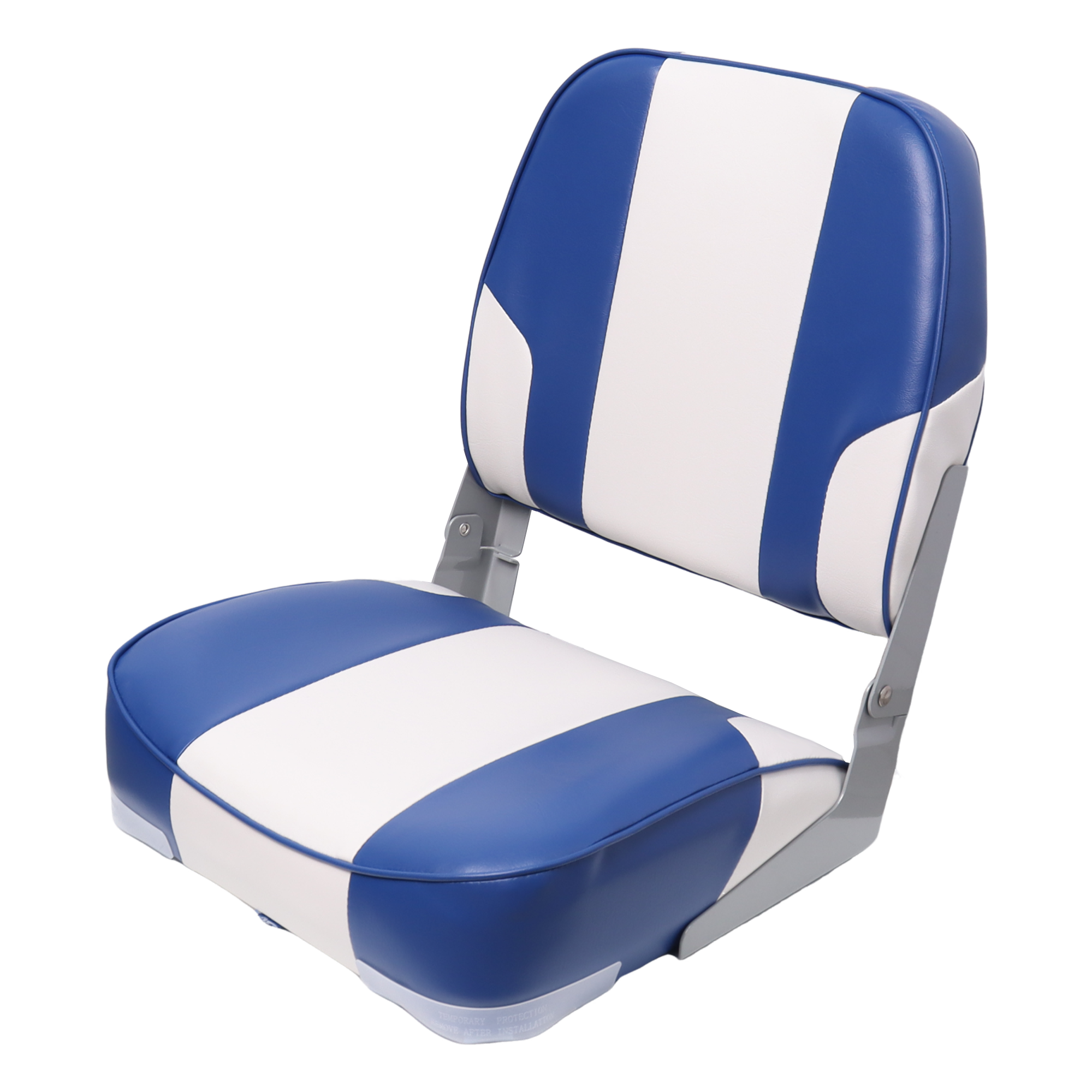 Blue Boat Seat Folding Captain Chair Yacht Seat For Fishing Boat