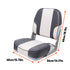 2 pack Gray Marine Passenger Seat Low Back Fishing Bost Seat Single Folding Seat