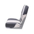 2 pack Gray Marine Passenger Seat Low Back Fishing Bost Seat Single Folding Seat