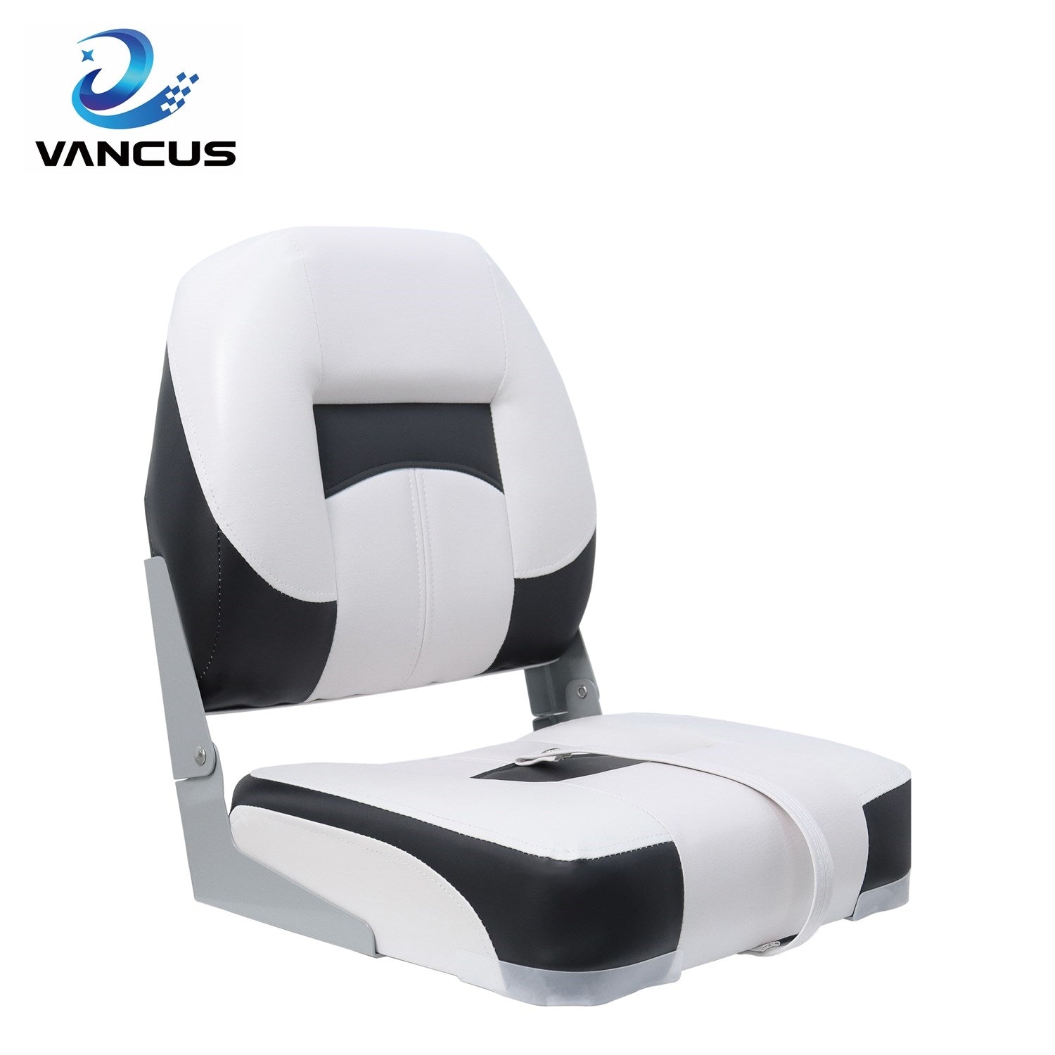 Black Low Back Marine Fishing Chairs Boat Swivel seat