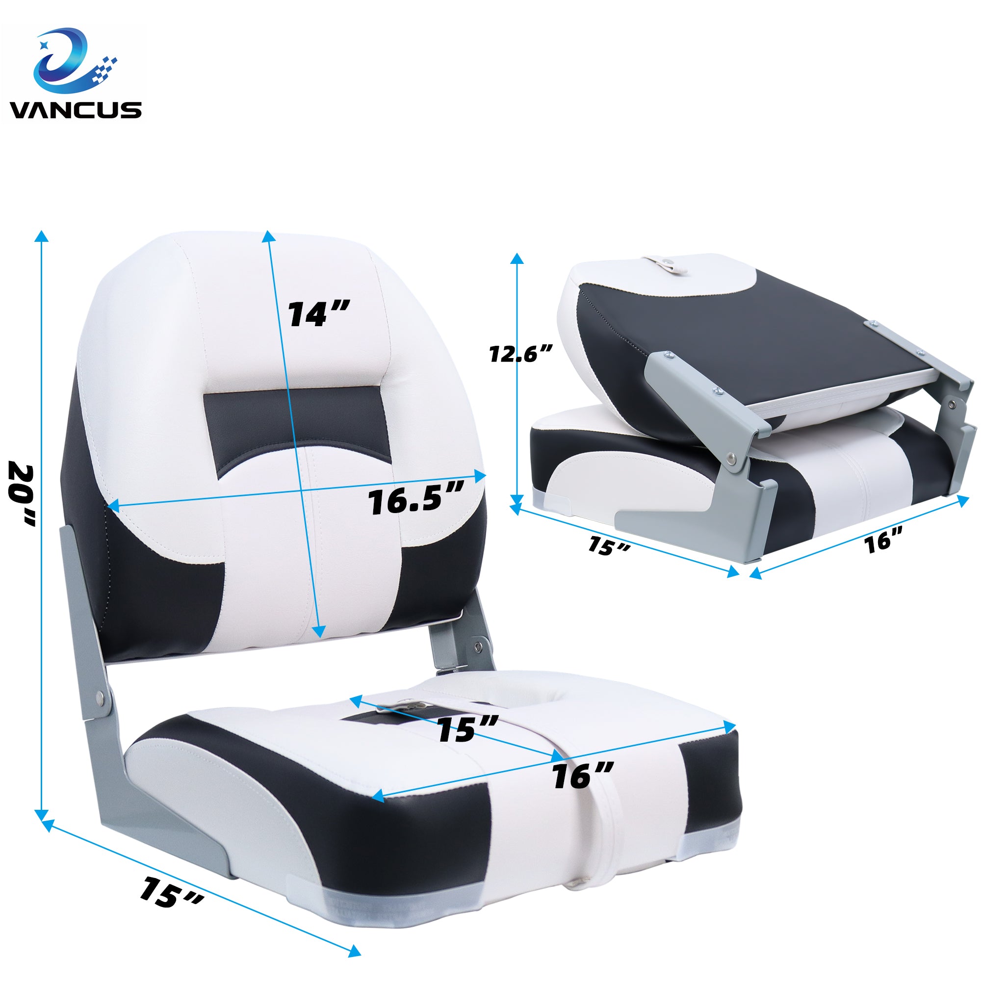 Low Back boat seats black fishing boat seat 