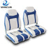 Two pack folding bass boat seats blue centre console boat seat