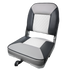 Gray Low Back fishing boat seats Fold down Jon Boat Chair With Soft Sponge Pad